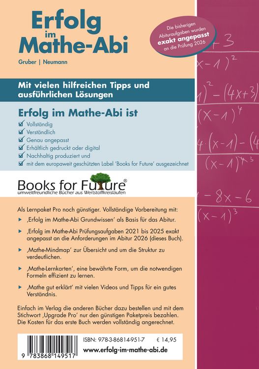Produktbild: Erfolg im Mathe-Abi 2026 Hessen Grundkurs Pr&uuml;fungsaufgaben 2021 bis 2025