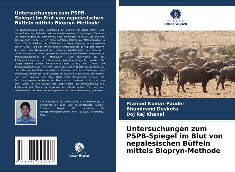 Produktbild: Untersuchungen zum PSPB-Spiegel im Blut von nepalesischen B&uuml;ffeln mittels Biopryn-Methode