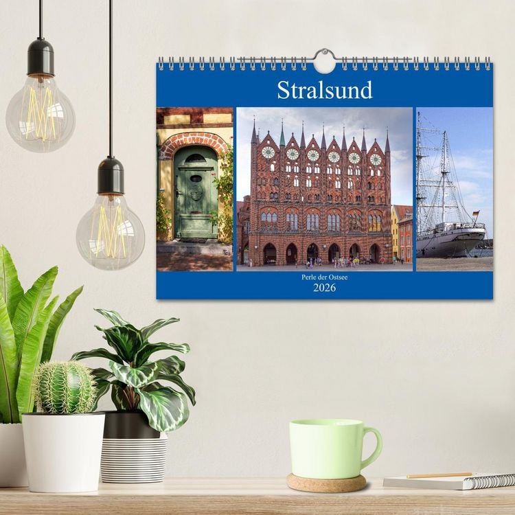Produktbild: Stralsund - Perle der Ostsee (Wandkalender 2026 DIN A4 quer), CALVENDO Monatskalender