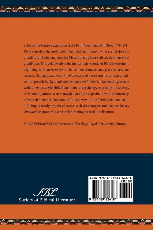 Produktbild: Philo of Alexandria's Exposition of the Tenth Commandment