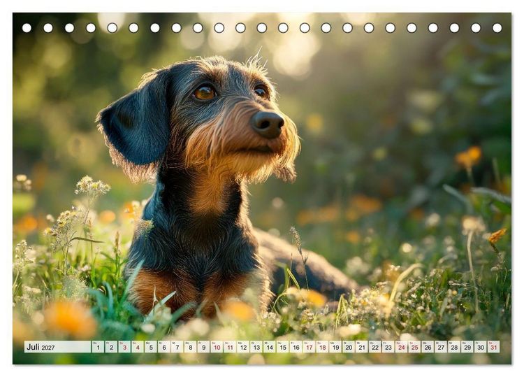 Produktbild: Lieblingshund Dackel (Tischkalender 2027 DIN A5 quer), CALVENDO Monatskalender