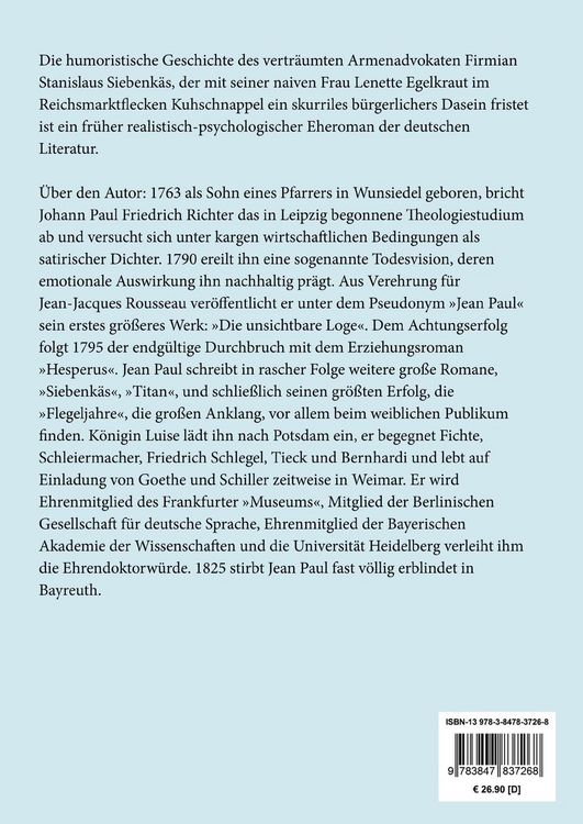Produktbild: Siebenk&auml;s (Gro&szlig;druck)