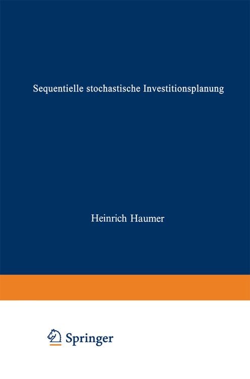 Produktbild: Sequentielle stochastische Investitionsplanung