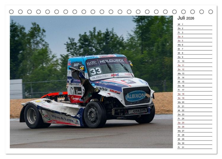 Produktbild: Truck Racing am N&uuml;rburgring (Tischkalender 2026 DIN A5 quer), CALVENDO Monatskalender