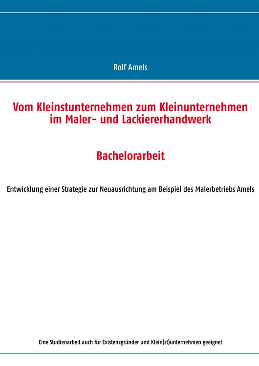 Produktbild: Vom Kleinstunternehmen zum Kleinunternehmen im Maler- und Lackiererhandwerk