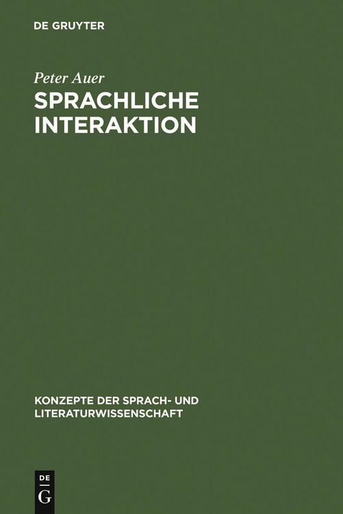 Produktbild: Sprachliche Interaktion