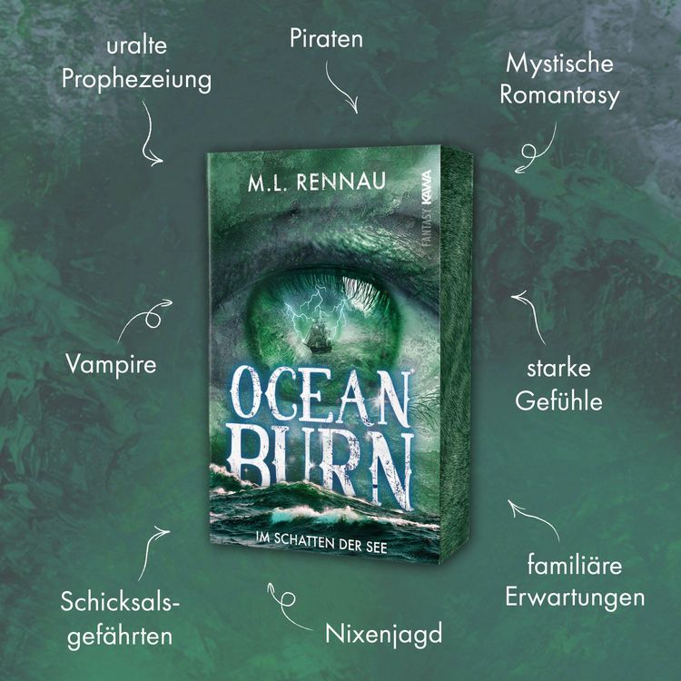 Produktbild: Oceanburn | Im Schatten der See | Ein mitrei&szlig;ender Fantasyroman &uuml;ber Selbstbestimmung, Verlust und verh&auml;ngnisvolle Allianzen