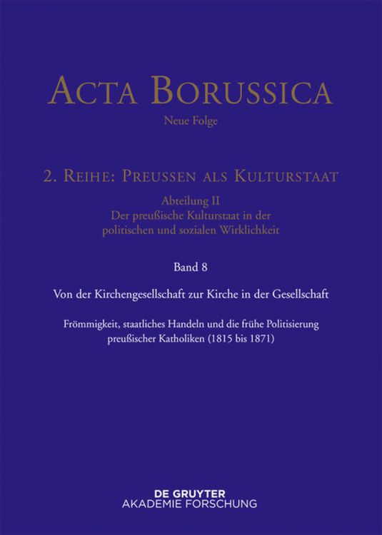 Produktbild: Von der Kirchengesellschaft zur Kirche in der Gesellschaft