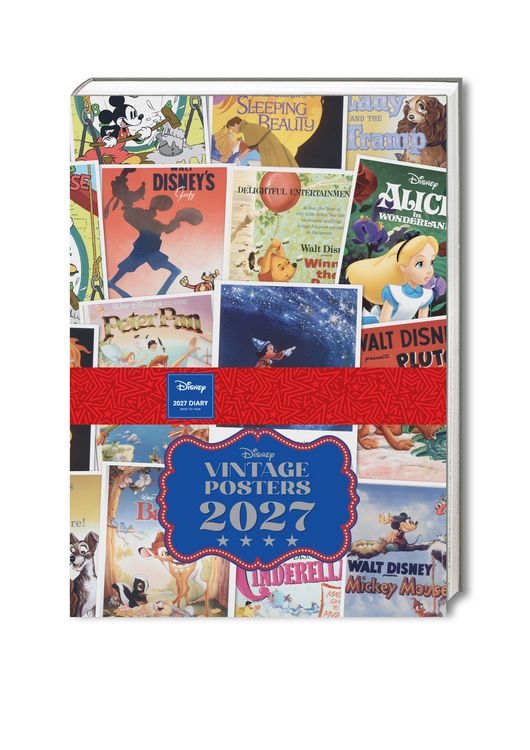 Produktbild: Disney Vintage Posters &ndash; A5-Tischkalender 2027