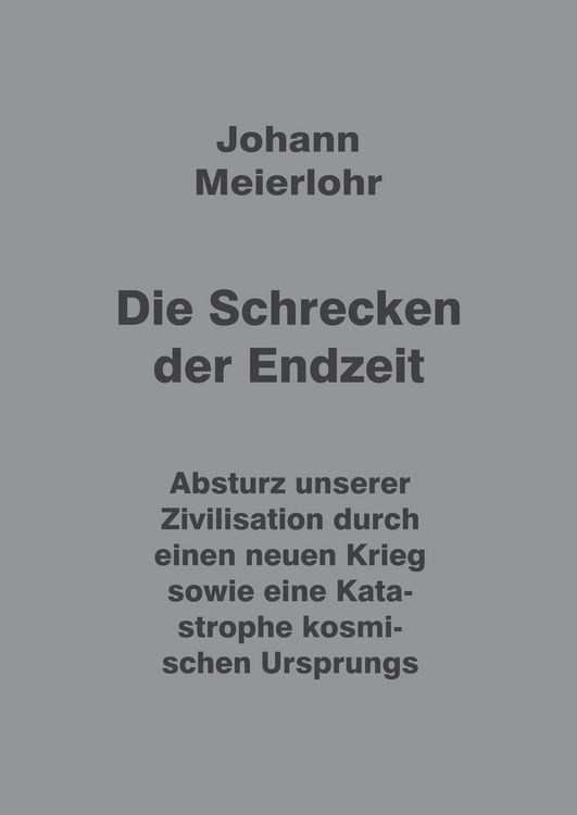 Produktbild: Die Schrecken der Endzeit