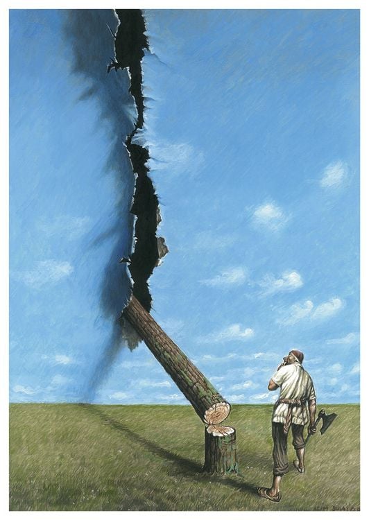 Produktbild: Cartoon Postkarten - Klimawandel