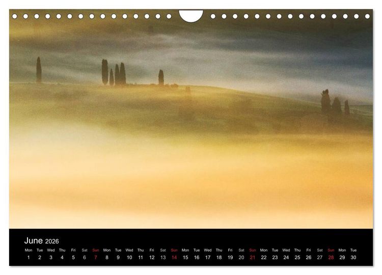 Produktbild: Tuscany Amazing Val d'Orcia (Wall Calendar 2026 DIN A4 landscape), CALVENDO 12 Month Wall Calendar