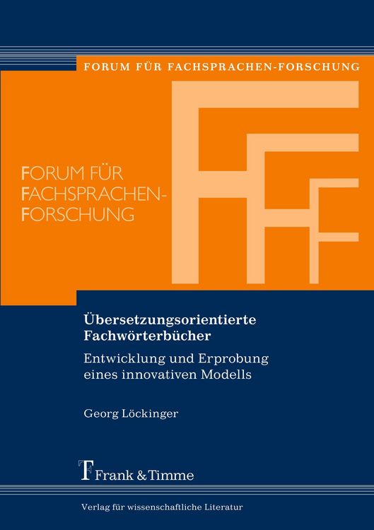 Produktbild: &Uuml;bersetzungsorientierte Fachw&ouml;rterb&uuml;cher