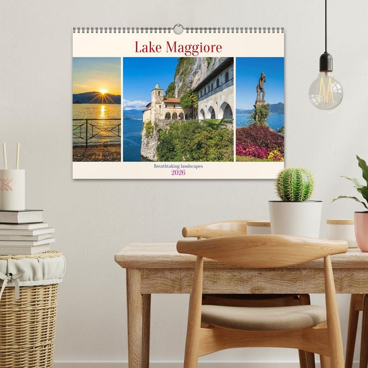 Produktbild: Lake Maggiore - Breathtaking landscapes (Wall Calendar 2026 DIN A3 landscape), CALVENDO 12 Month Wall Calendar