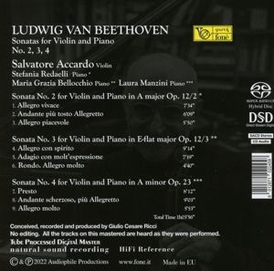 Produktbild: Sonatas For Violin And Piano,No.2,3,4 (Natural