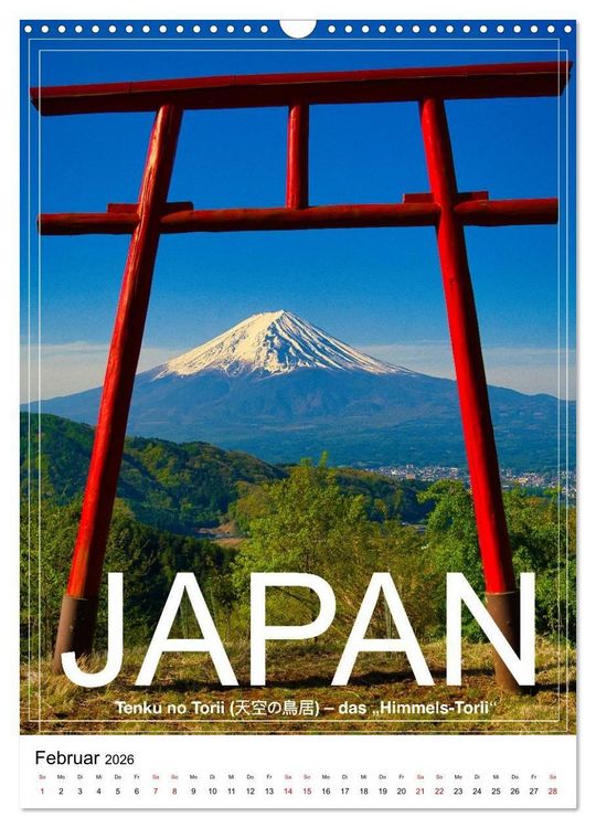 Produktbild: Japan PosterArt 2024 (Wandkalender 2026 DIN A3 hoch), CALVENDO Monatskalender