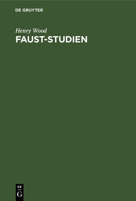 Produktbild: Faust-Studien