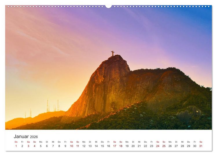 Produktbild: Brasilien - Eine beeindruckendes Land in S&uuml;damerika. (hochwertiger Premium Wandkalender 2026 DIN A2 quer), Kunstdruck in Hochglanz