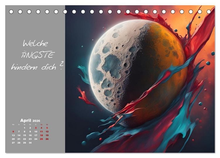 Produktbild: KI Mut - Trau Dich und stell Dir die richtige Frage (Tischkalender 2026 DIN A5 quer), CALVENDO Monatskalender