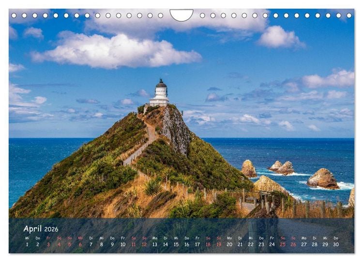 Produktbild: Magische Orte: Neuseeland (Wandkalender 2026 DIN A4 quer), CALVENDO Monatskalender