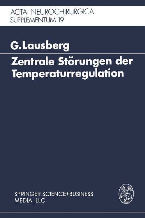Produktbild: Zentrale St&ouml;rungen der Temperaturregulation