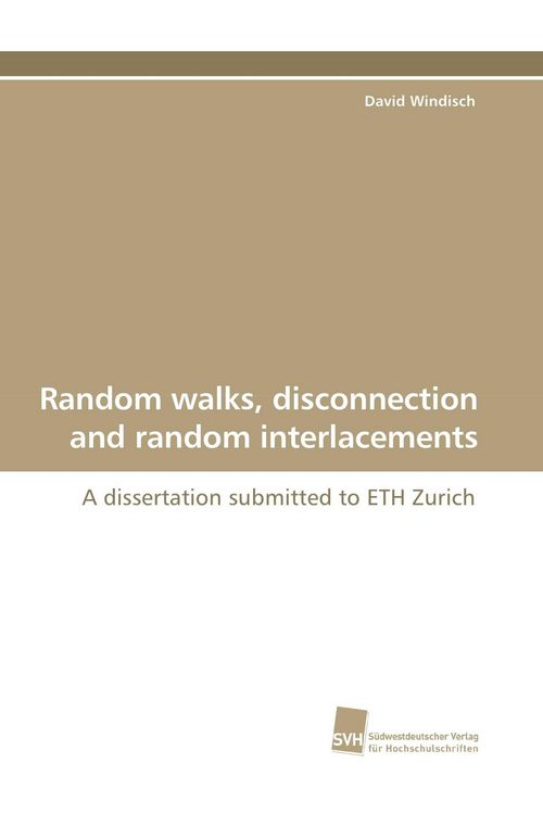 Produktbild: Random walks, disconnection and random interlacements