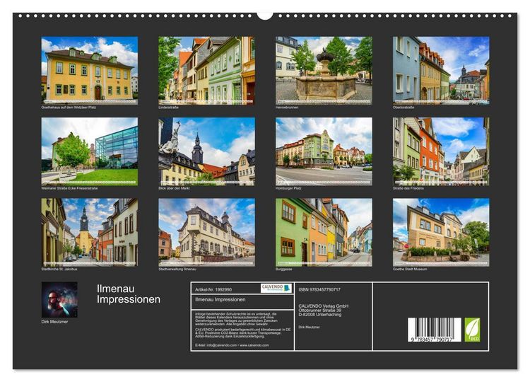 Produktbild: Ilmenau Impressionen (hochwertiger Premium Wandkalender 2026 DIN A2 quer), Kunstdruck in Hochglanz