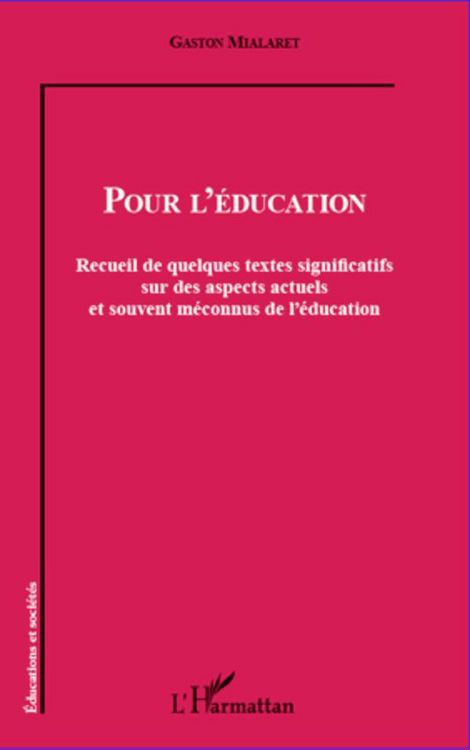Produktbild: Pour l'&eacute;ducation