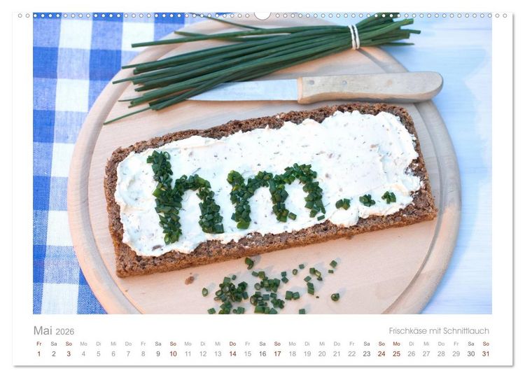 Produktbild: Der K&auml;sekalender Edel und lecker (Wandkalender 2026 DIN A2 quer), CALVENDO Monatskalender