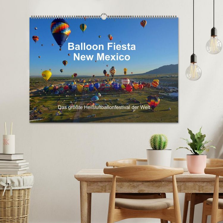 Produktbild: Balloon Fiesta New Mexico (Wandkalender 2026 DIN A2 quer), CALVENDO Monatskalender