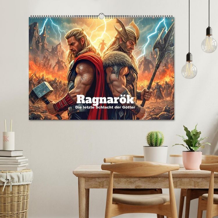 Produktbild: Ragnar&ouml;k &ndash; Die letzte Schlacht der G&ouml;tter (Wandkalender 2027 DIN A2 quer), CALVENDO Monatskalender