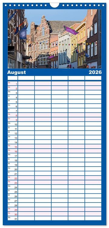 Produktbild: Familienplaner 2026 - Venlo mit 5 Spalten (Wandkalender, 21 x 45 cm) CALVENDO