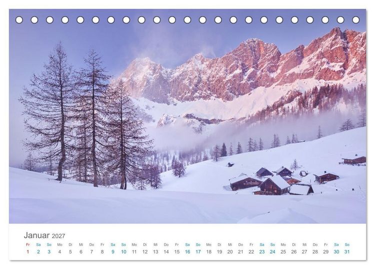 Produktbild: Alpen im Licht (Tischkalender 2027 DIN A5 quer), CALVENDO Monatskalender