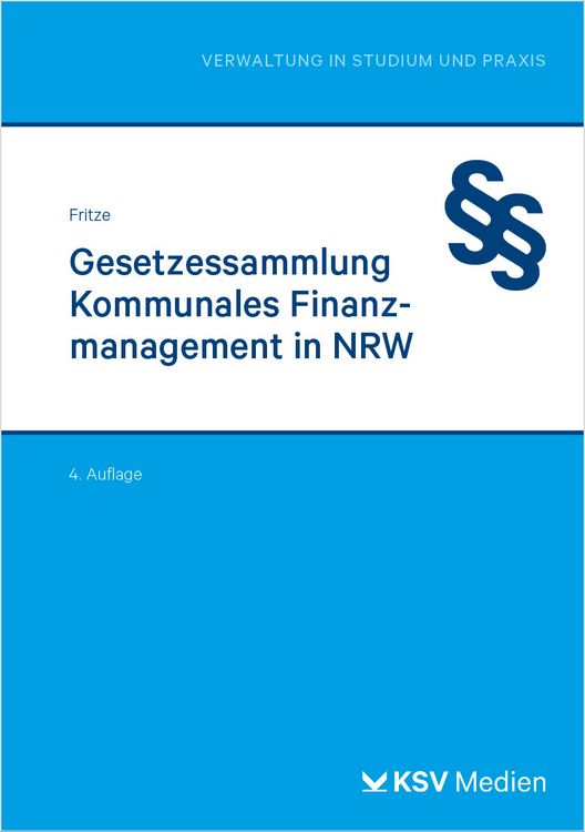 Produktbild: Gesetzessammlung Kommunales Finanzmanagement in NRW