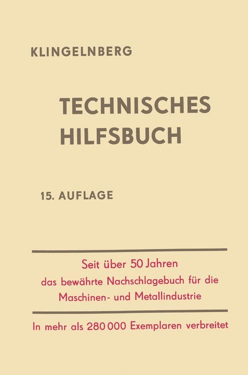Produktbild: Klingelnberg Technisches Hilfsbuch