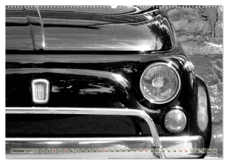 Produktbild: il Cinquecento - Details im Fokus - im Look eines legend&auml;ren Analogfilms (hochwertiger Premium Wandkalender 2025 DIN A2 quer), Kunstdruck in Hochglanz