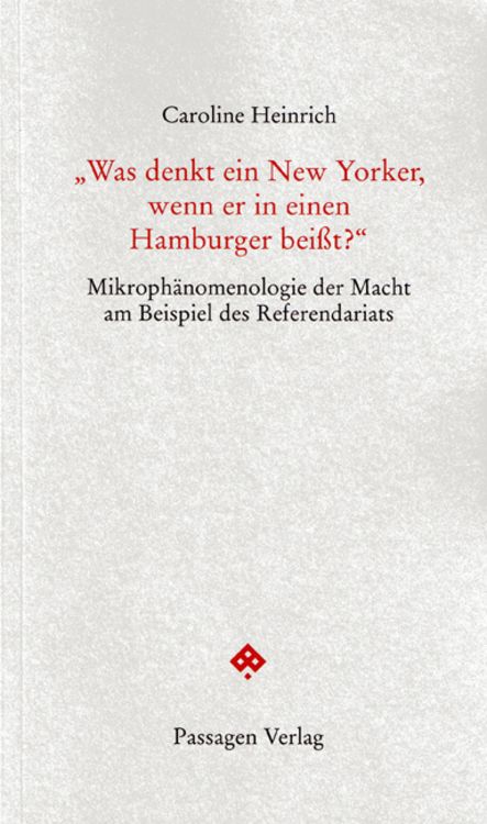 Produktbild: "Was denkt ein New Yorker, wenn er in einen Hamburger bei&szlig;t?"