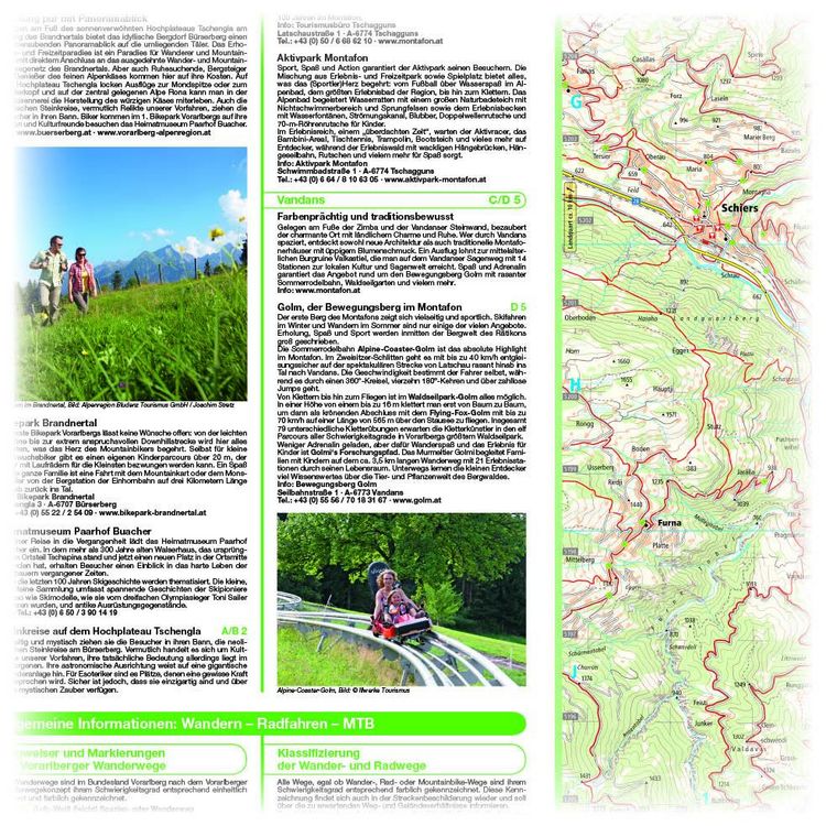 Produktbild: Montafon, Klostertal, Brandnertal Wander/Radkarte