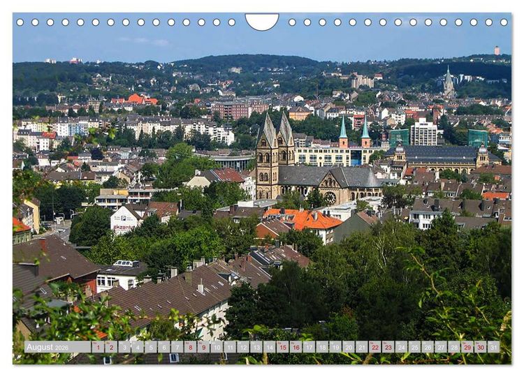 Produktbild: Wuppertal - Die Gro&szlig;stadt im Gr&uuml;nen (Wandkalender 2026 DIN A4 quer), CALVENDO Monatskalender