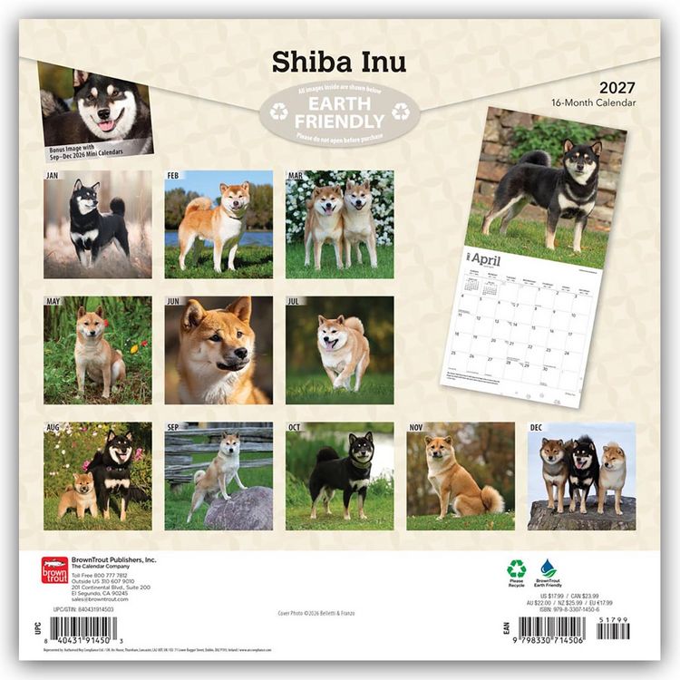 Produktbild: Shiba Inu &ndash; Shiba 2027 &ndash; 16-Monatskalender