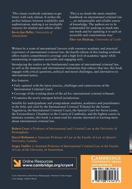 Produktbild: An Introduction to International Criminal Law and Procedure