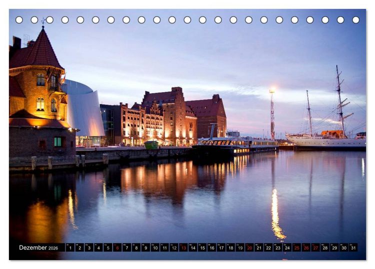 Produktbild: Hansestadt Stralsund (Tischkalender 2026 DIN A5 quer), CALVENDO Monatskalender
