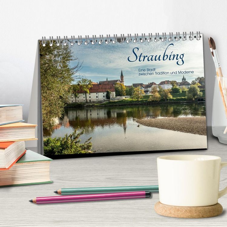Produktbild: Straubing, eine Stadt zwischen Tradition und Moderne (Tischkalender 2026 DIN A5 quer), CALVENDO Monatskalender