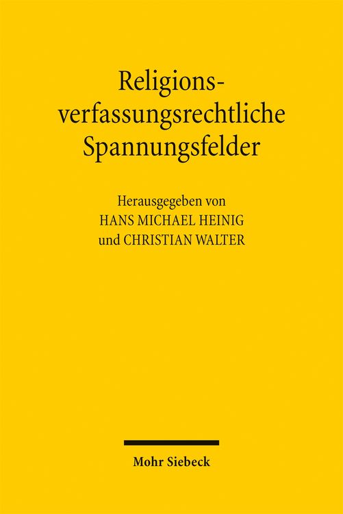 Produktbild: Religionsverfassungsrechtliche Spannungsfelder