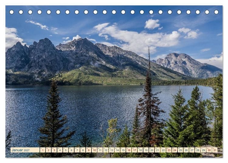 Produktbild: Wyoming, South Dakota Colorado (Tischkalender 2027 DIN A5 quer), CALVENDO Monatskalender