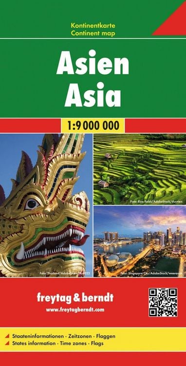 Produktbild: Asien, Kontinentkarte 1:9 000 000