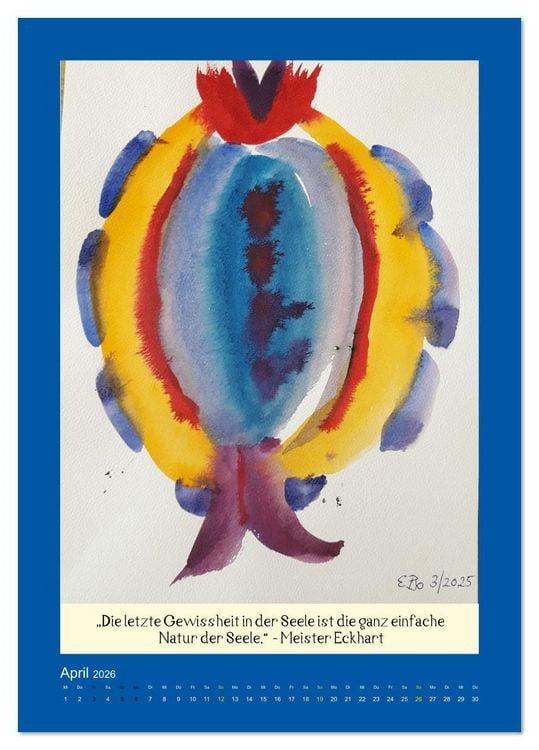 Produktbild: Ur-Verbundenheit - Bilder f&uuml;r die Seele (Tischkalender 2026 DIN A5 hoch), CALVENDO Monatskalender