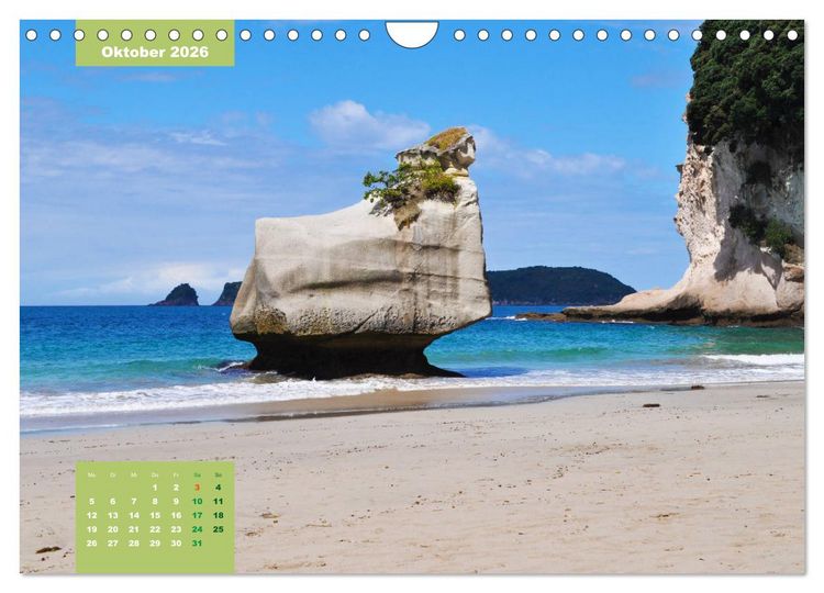 Produktbild: Erlebe mit mir die H&ouml;hepunkte von Neuseeland (Wandkalender 2026 DIN A4 quer), CALVENDO Monatskalender