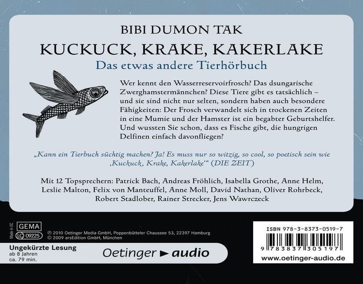 Produktbild: Kuckuck, Krake, Kakerlake