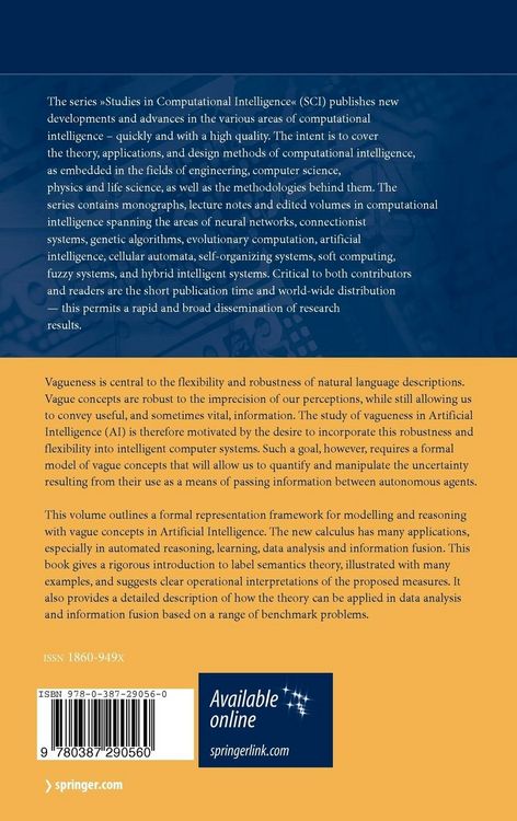Produktbild: Modelling and Reasoning with Vague Concepts